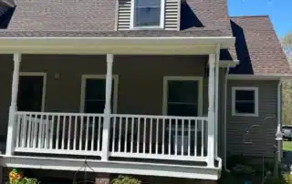 Quality roof replacement and siding installation for a North Stonington CT property by Pawcatuck Roofing Company.