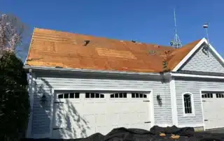 Professional roof replacement, ridge vent installation, and Velux skylight replacement completed in Charlestown RI by Pawcatuck Roofing Company.
