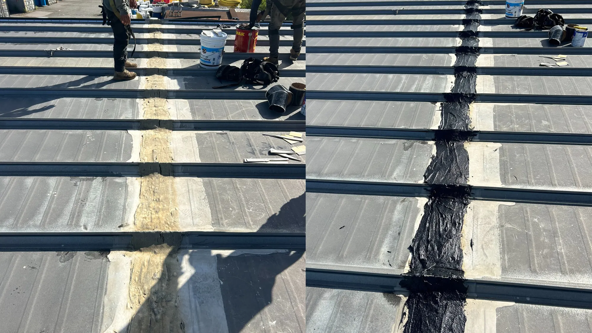 Inspectors conducting industrial roof inspection near me in Pawcatuck, CT